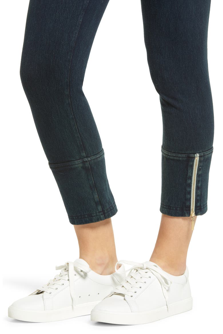 Lyssé High Waist Crop Denim Leggings, Alternate, color, INDIGO