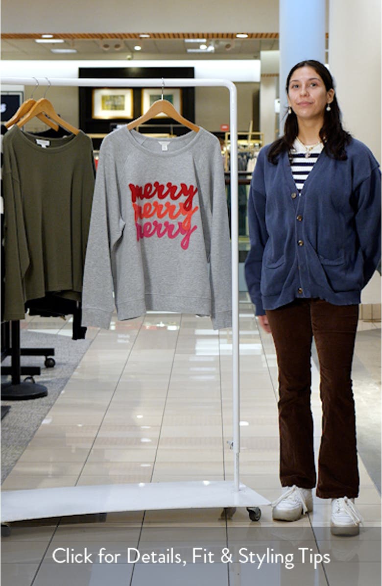 Merry Appliqué Sweatshirt, sales video thumbnail