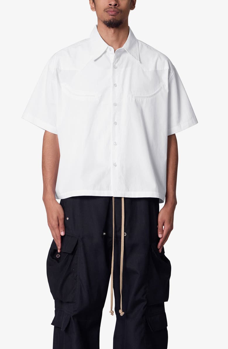 mnml Western Short Sleeve Button-Up Shirt, Alternate, color,