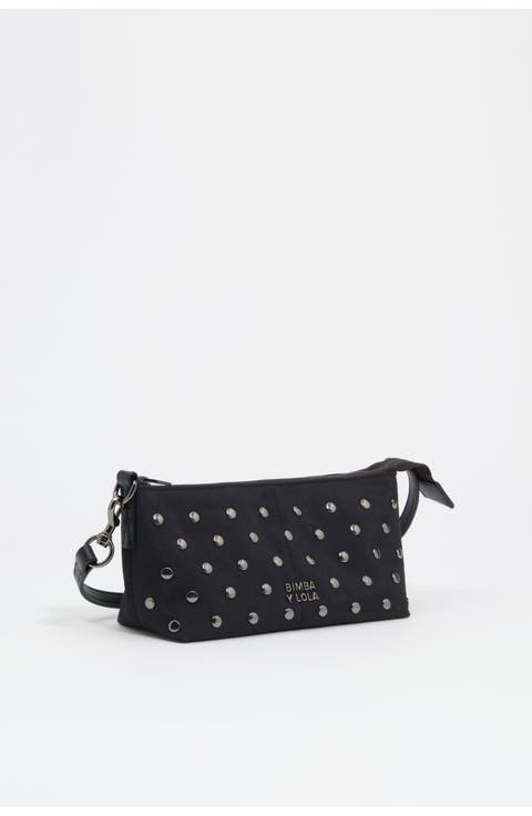 Nylon Crossbody With Leather Details