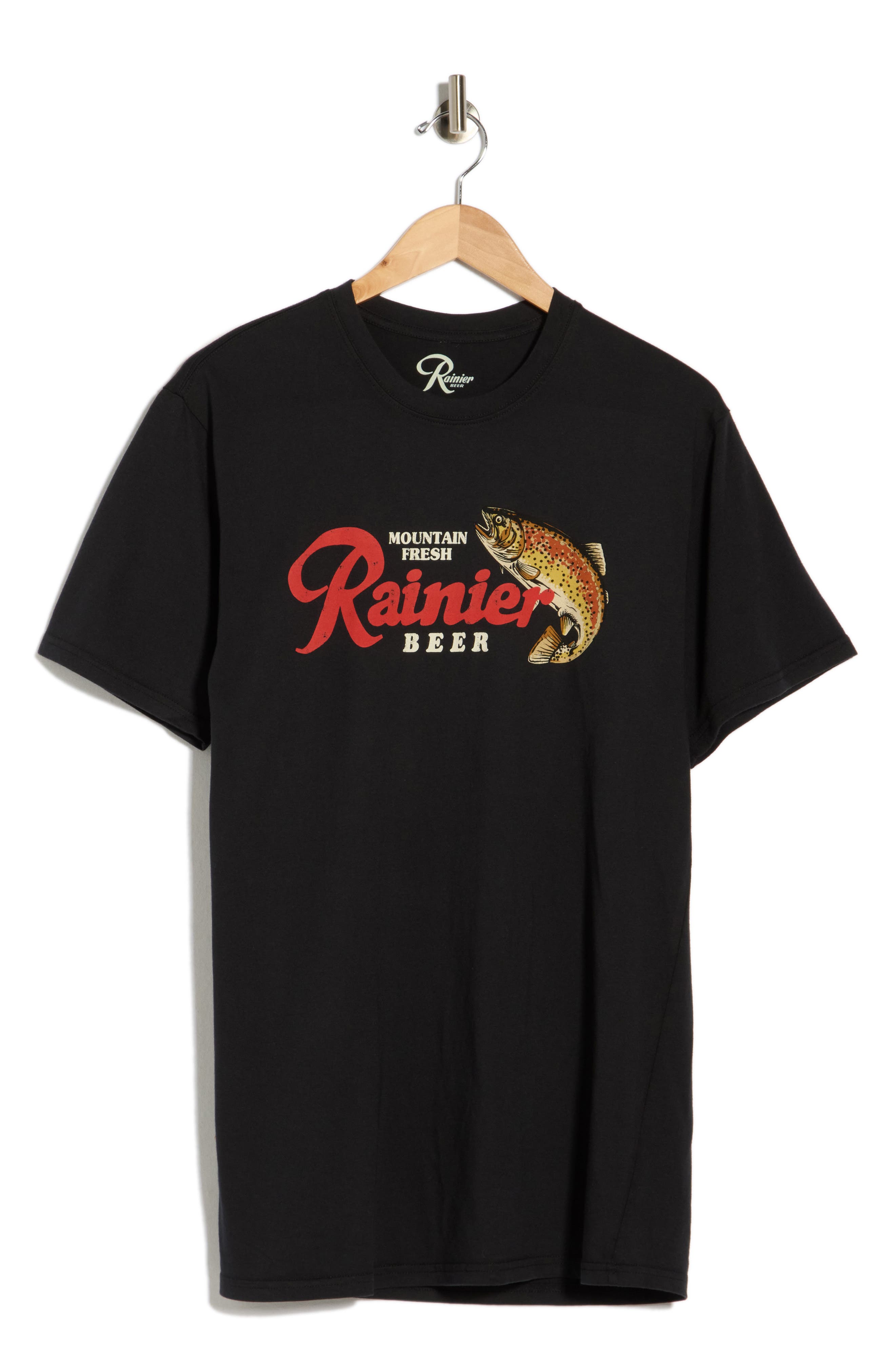 Rainier Brew Fish Cotton Graphic T-Shirt