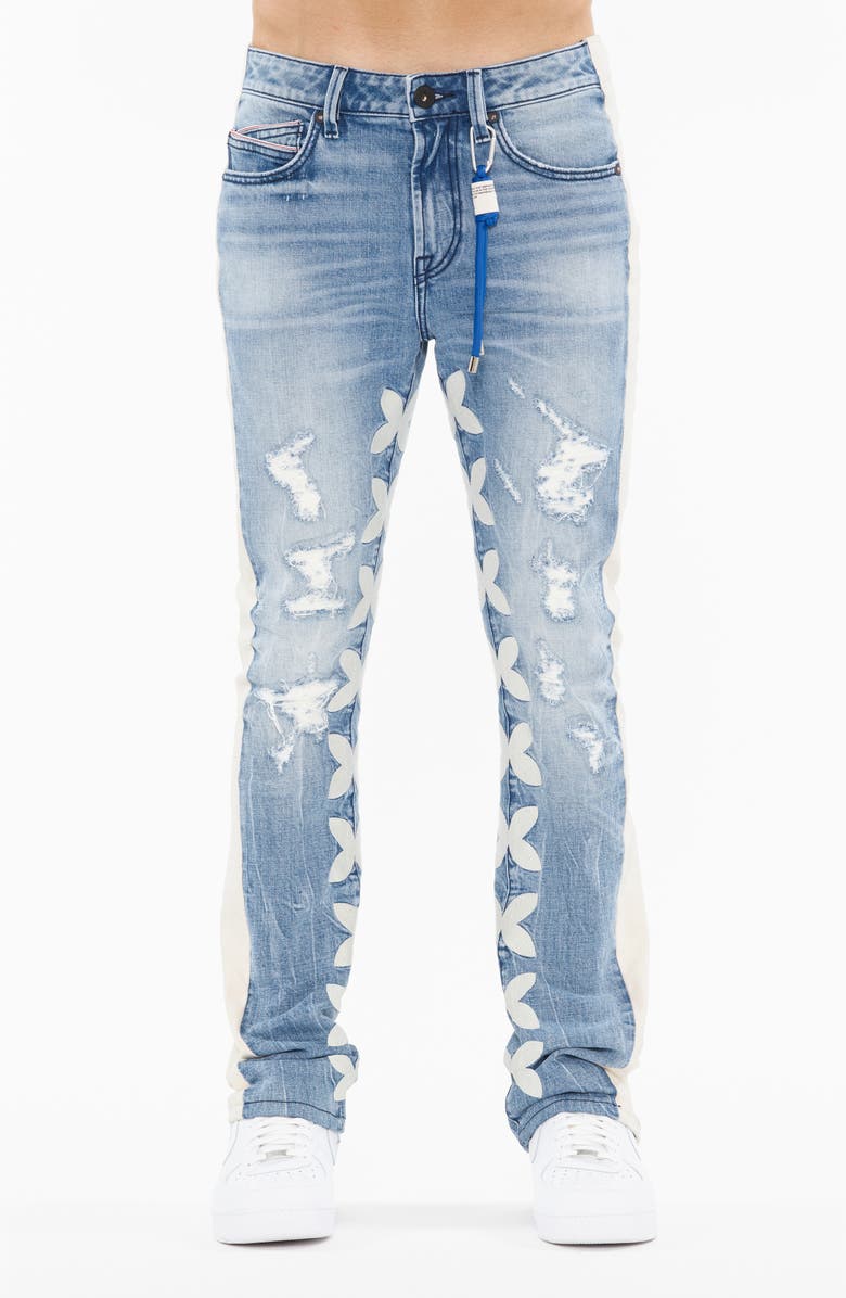 Cult of Individuality Lenny Ripped Bootcut Jeans, Main, color, 