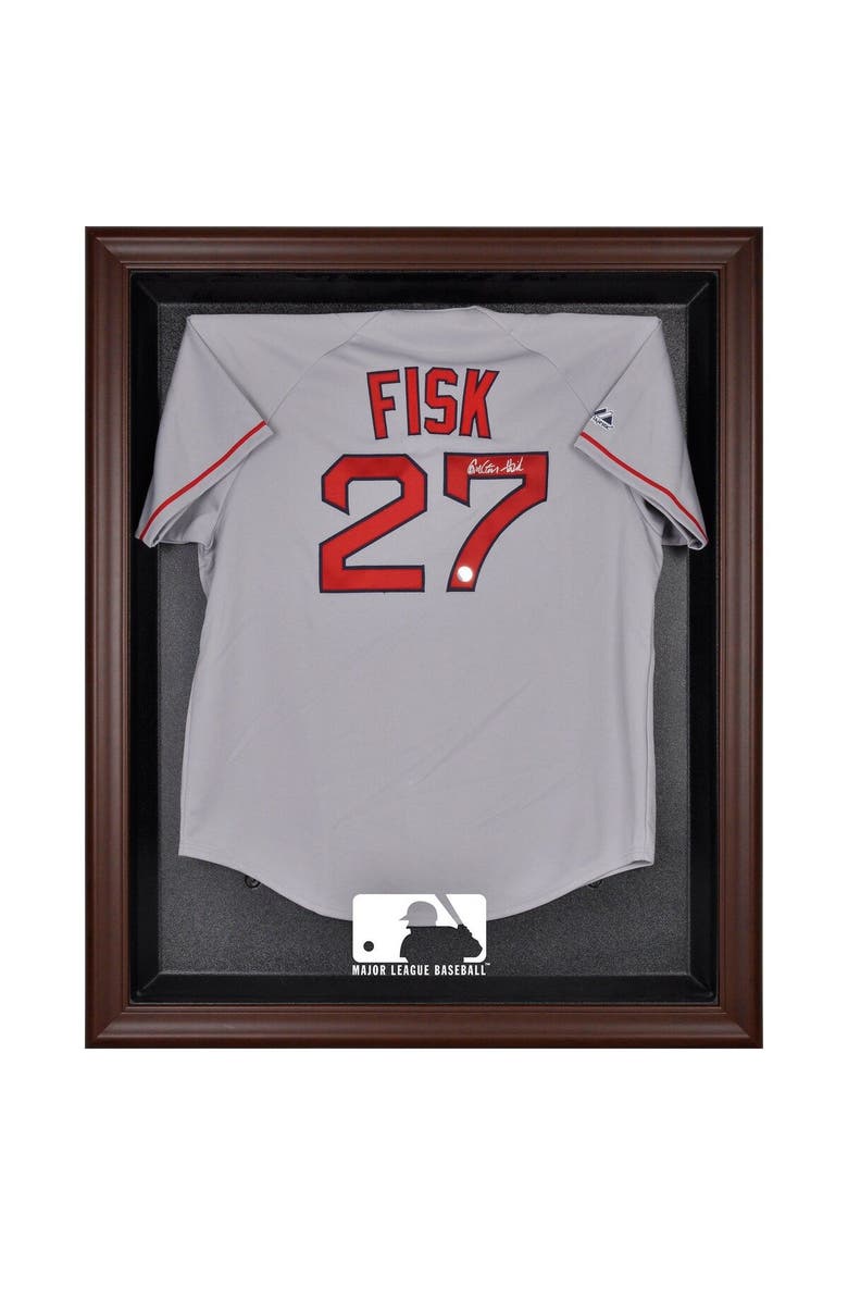 FANATICS AUTHENTIC MLB Brown Framed Logo Jersey Display Case, Main, color, 
