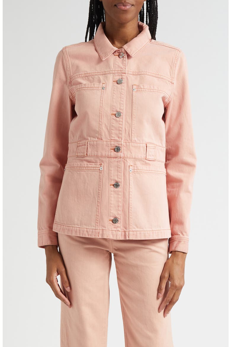 Marvin Denim Jacket, Main, color, PINK BLOSSOM