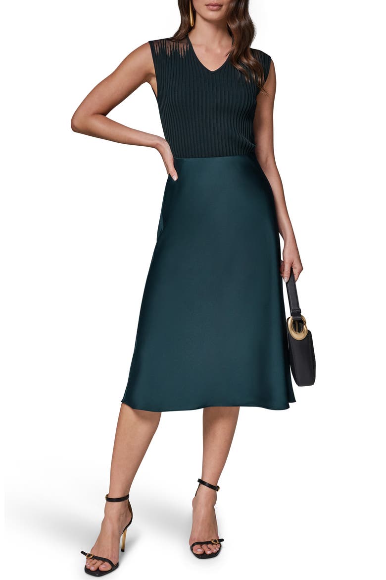 Bias Midi Skirt, Alternate, color, BLK FOREST