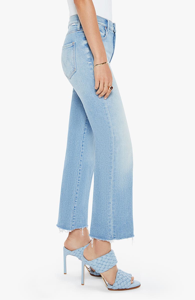 MOTHER The Kick It High Waist Fray Hem Ankle Straight Leg Jeans, Alternate, color, Can You Dig It