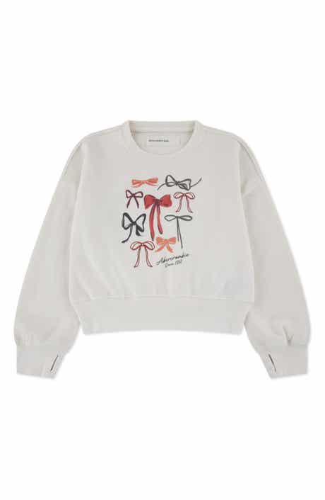 abercrombie kids Kids' Shine Logo Cotton Blend Sweatshirt