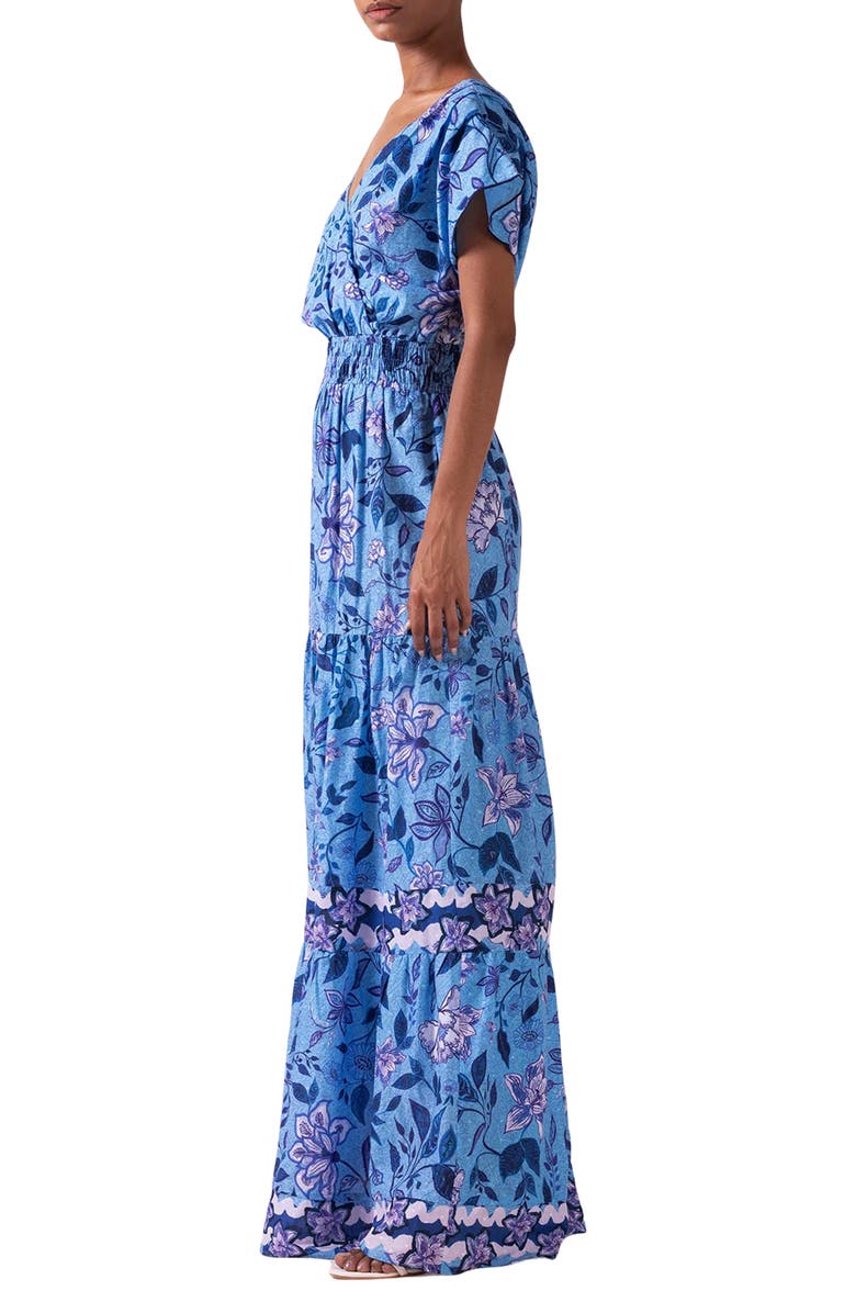 Celina Moon Maha Maxi Dress, Alternate, color, Blue