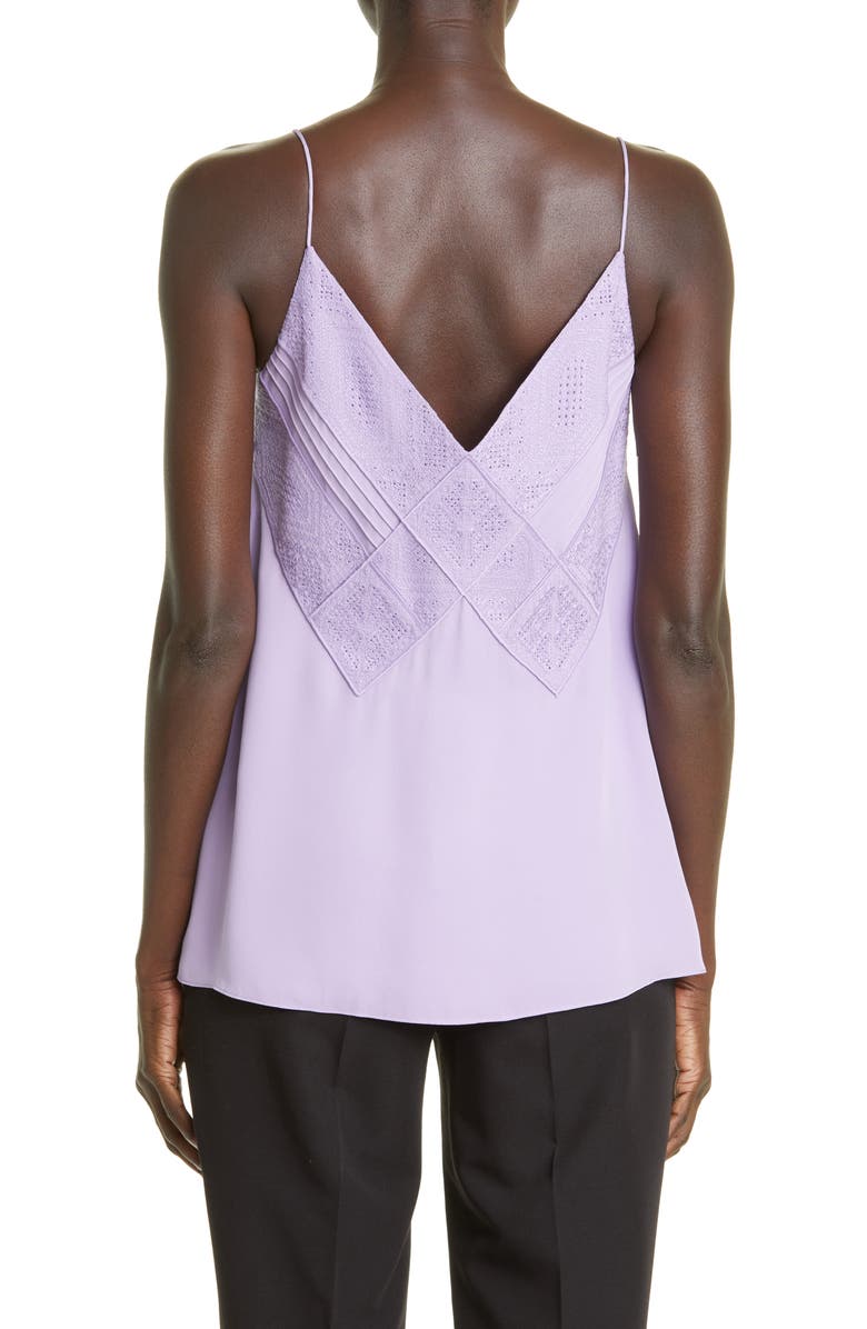 Lafayette 148 New York Boheme Embroidered Silk Camisole, Alternate, color,
