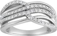 LuvMyJewelry Elaris Wave 0.25 Ct 10K Gold Diamond Ring