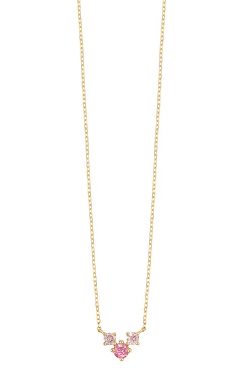 14K Gold Pink Tourmaline Pendant Necklace (Nordstrom Exclusive)