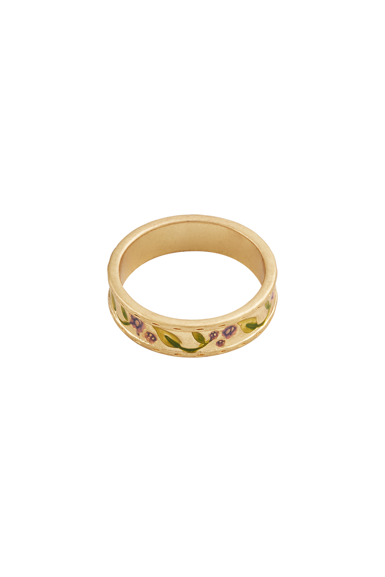 Blackberry Bramble Ring, Alternate, color, Gold