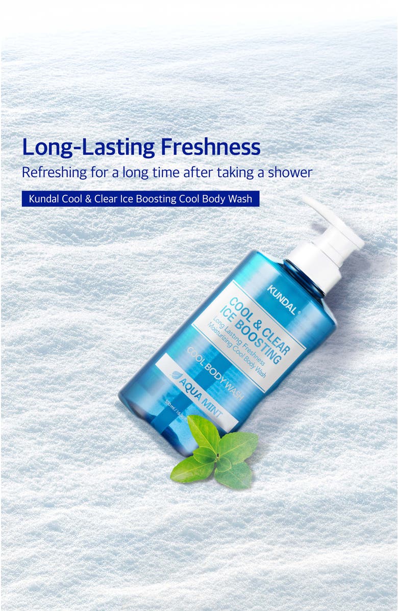 KUNDAL Cool & Clear Ice Boosting Body Wash - Aqua Mint, Alternate, color, Blue