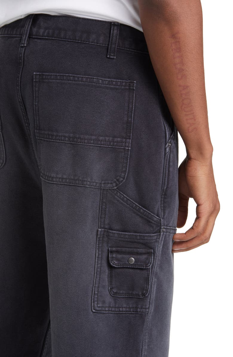 Elwood Relaxed Fit Denim Carpenter Pants, Alternate, color, Black