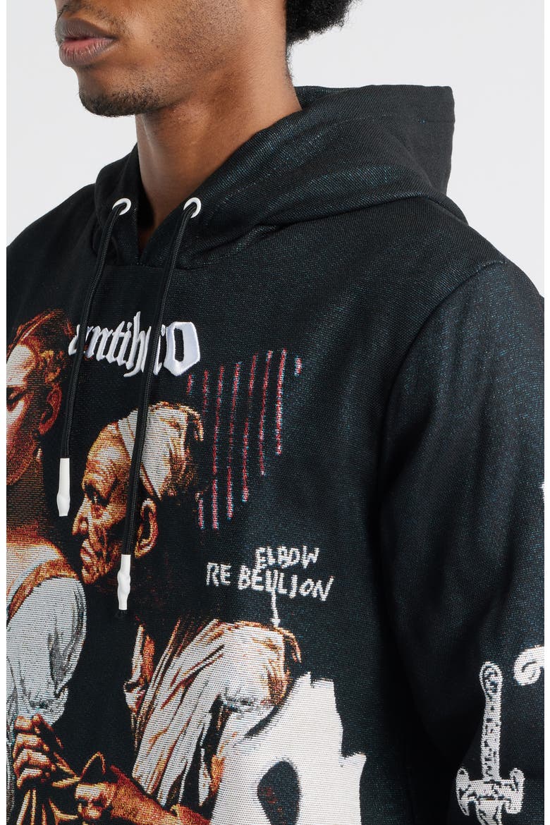 Antihero Judith Crewneck Hoodie, Alternate, color, BLACK