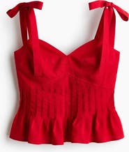 H&M Linen-blend Tie-strap Top