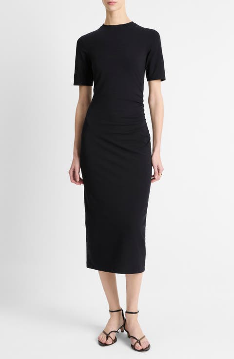 Short Sleeve Midi Dress