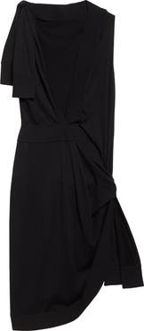 FERRAGAMO Asymmetric Knit Dress