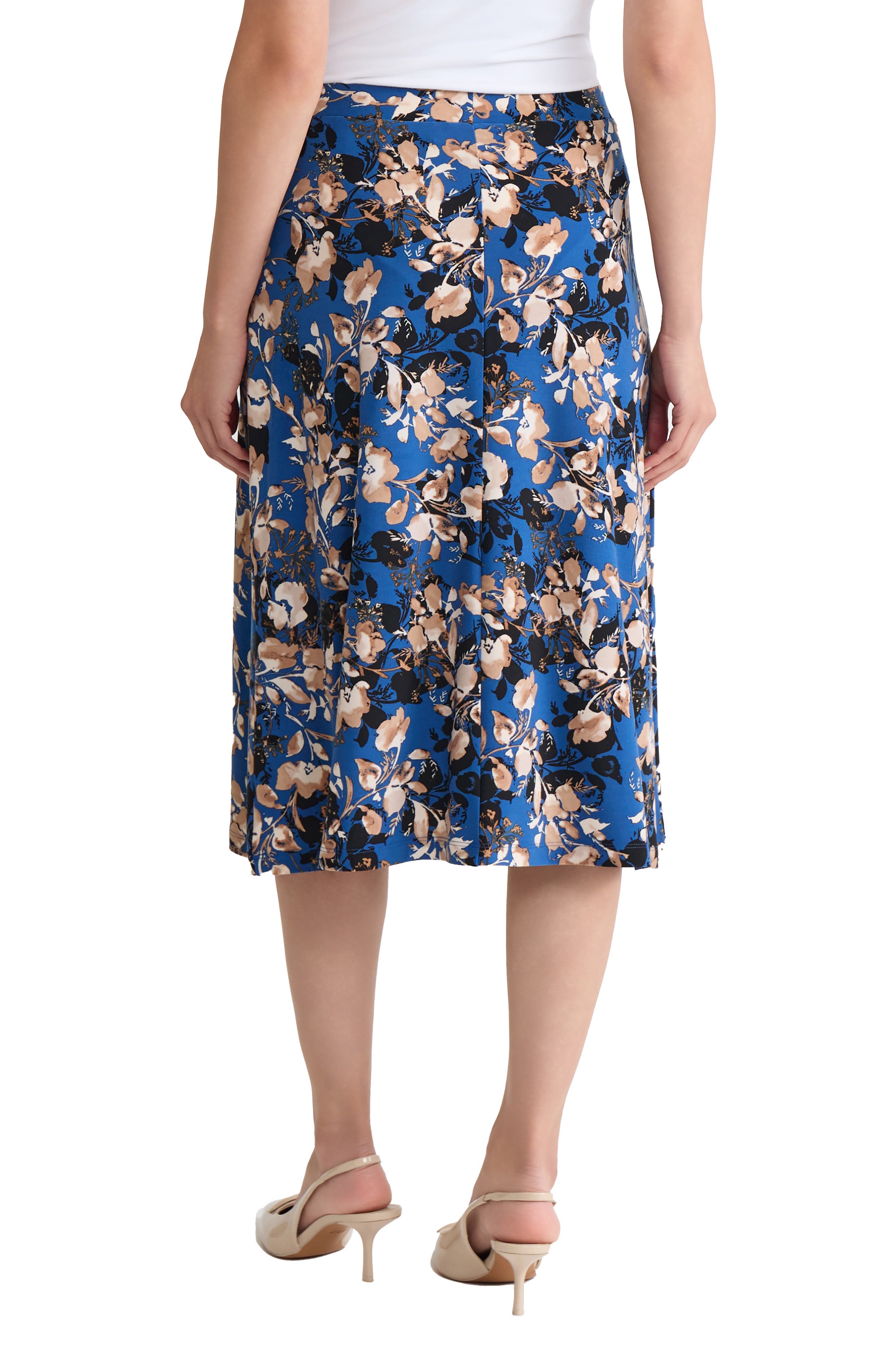 Floral Print Flared Skirt - image 2