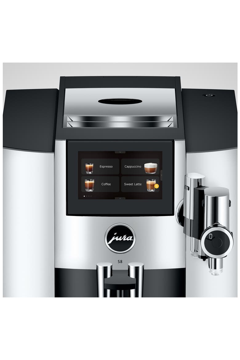 S8 Chrome Automatic Espresso Machine, Alternate, color, CHROME