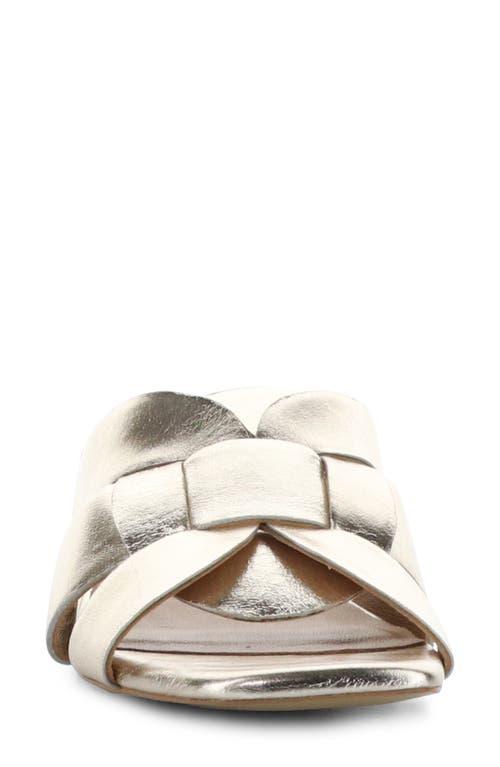 Bos. & Co. Ellis Slide Sandal In Gold