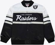 Mitchell & Ness Men's Mitchell & Ness  Black Las Vegas Raiders Head Coach Lightweight Full-Snap Satin Jacket