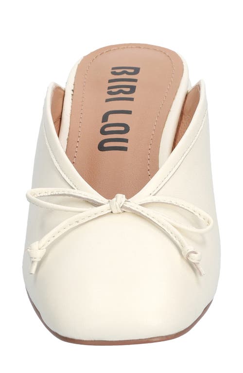 Bibi Lou Suzy Bow Mule In Blanco
