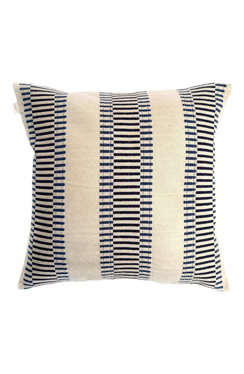 Nimmit Spor Handwoven PIllow - Cover + Insert, Main, color, Natural / Black