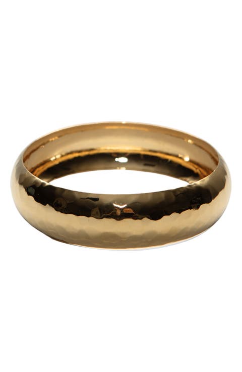 Hammered Wide Bangle