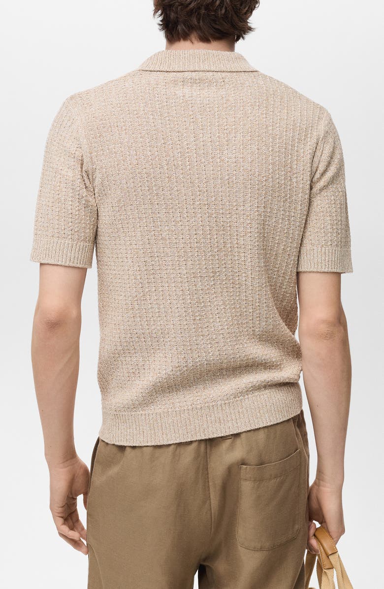 MANGO Johnny Collar Knit Polo, Alternate, color, 