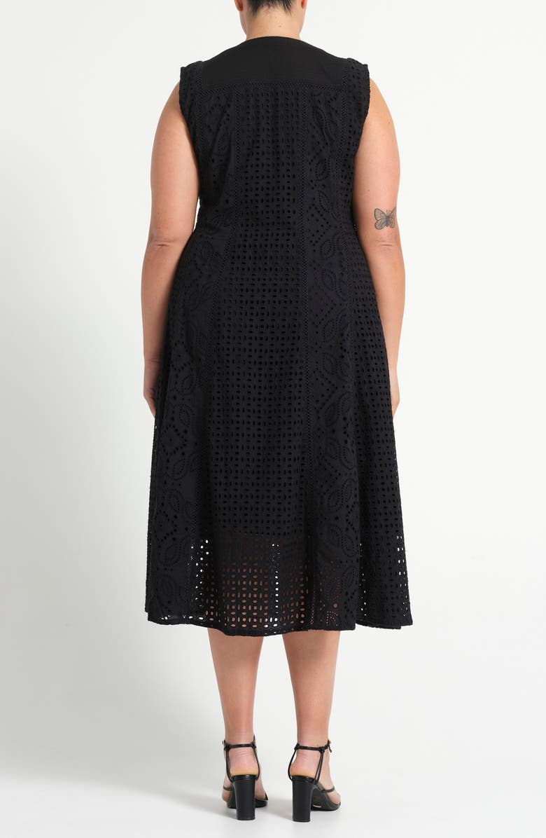 Estelle Blair Eyelet Sleeveless Maxi Dress, Alternate, color, 