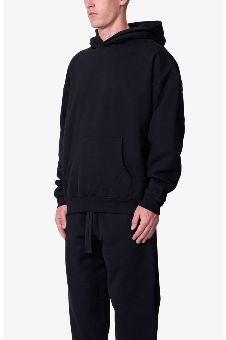 Heavy Basic Cotton Hoodie, Alternate, color, BLACK