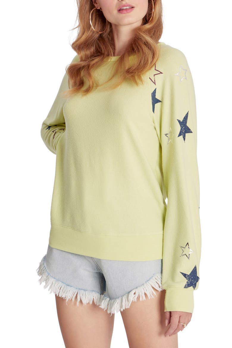 Raglan Sweatshirt, Alternate, color, SUNNY LIME