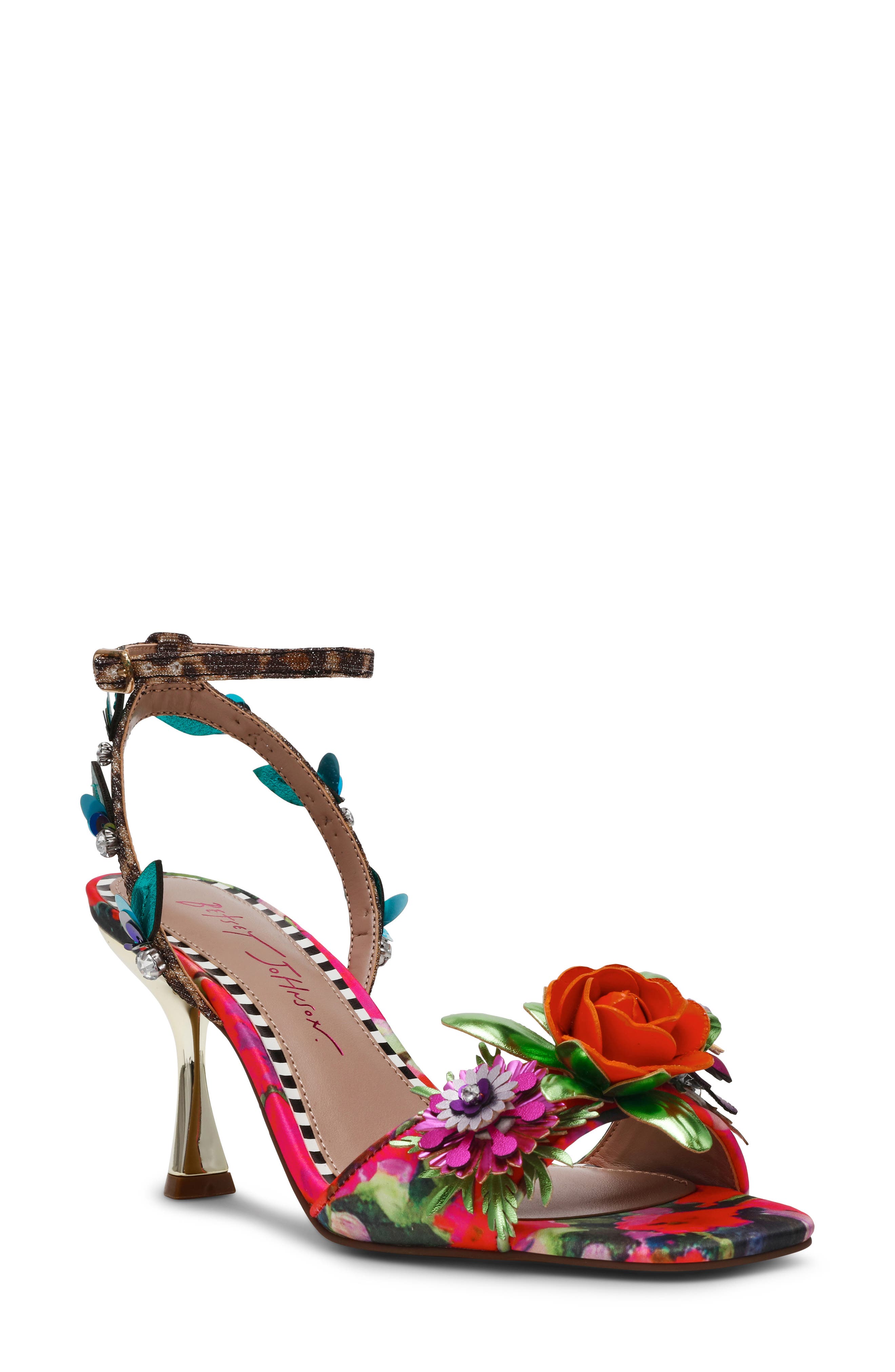 Betsey Johnson Karra Ankle Strap Sandal, Main, color, 