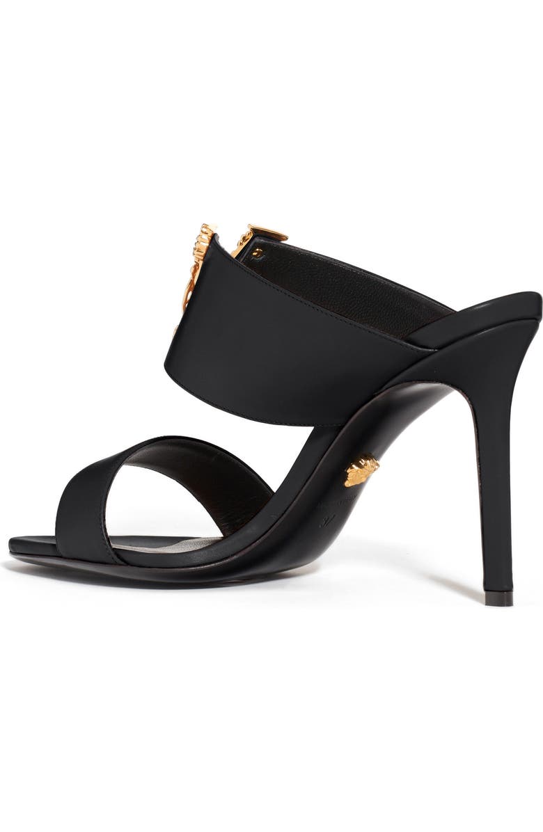 Versace V-Hardware Double Band Slide Sandal, Alternate, color,