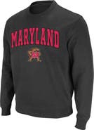 COLOSSEUM Men's Colosseum Charcoal Maryland Terrapins Arch & Logo Crew Neck Sweatshirt