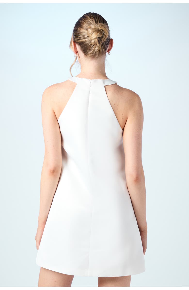 Coast Sequin Bow Shift Bridal Mini Dress, Alternate, color, Ivory