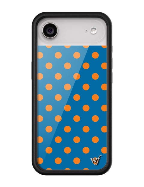 Polka Dot | Blue and Orange iPhone 17/17e/Air/17 Pro/17 Pro Max Case