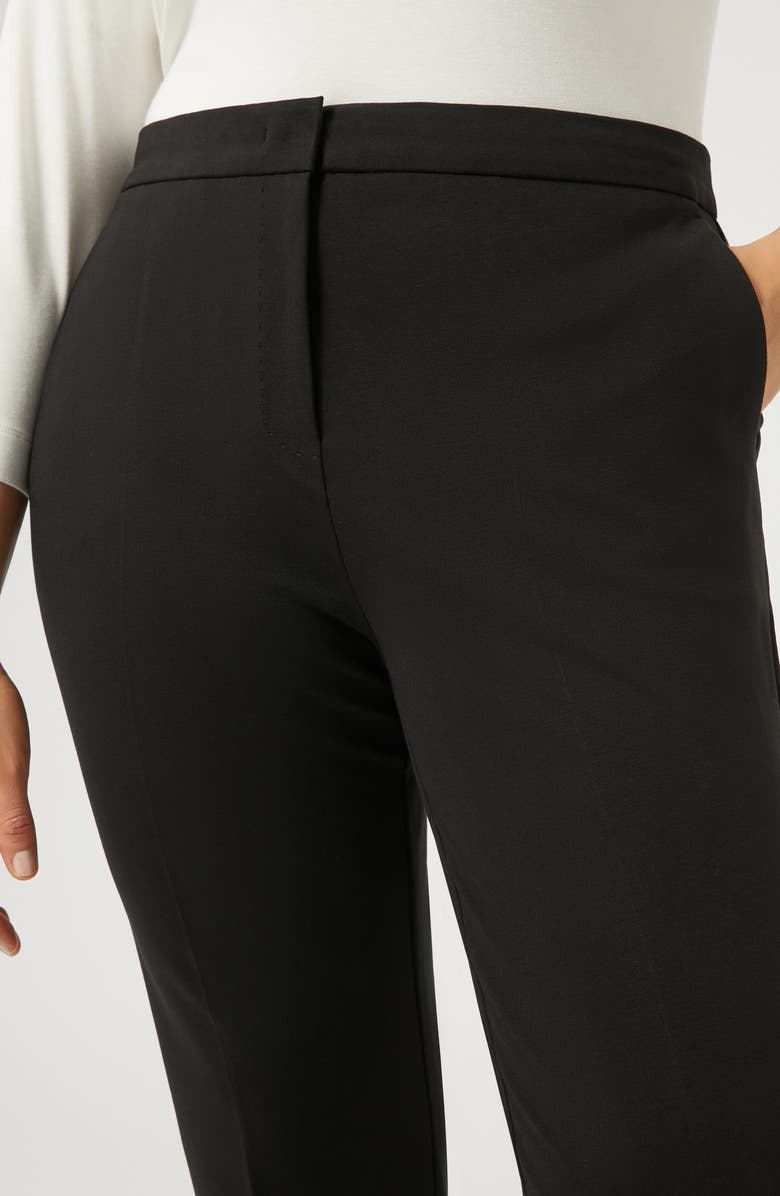 Marina Rinaldi Nada Slim Fit Jersey Ankle Pants, Alternate, color, Black