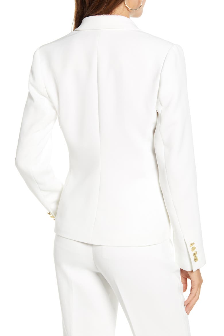 Fitted Blazer, Alternate, color, IVORY CLOUD
