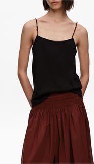 Bimba y Lola Strappy Top With Decorative Stones