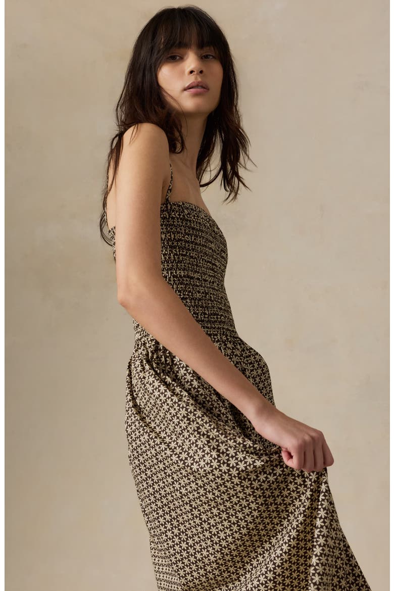 Lucia Floral Print A-Line Dress, Alternate, color, BLOOM TRAIL FLORAL
