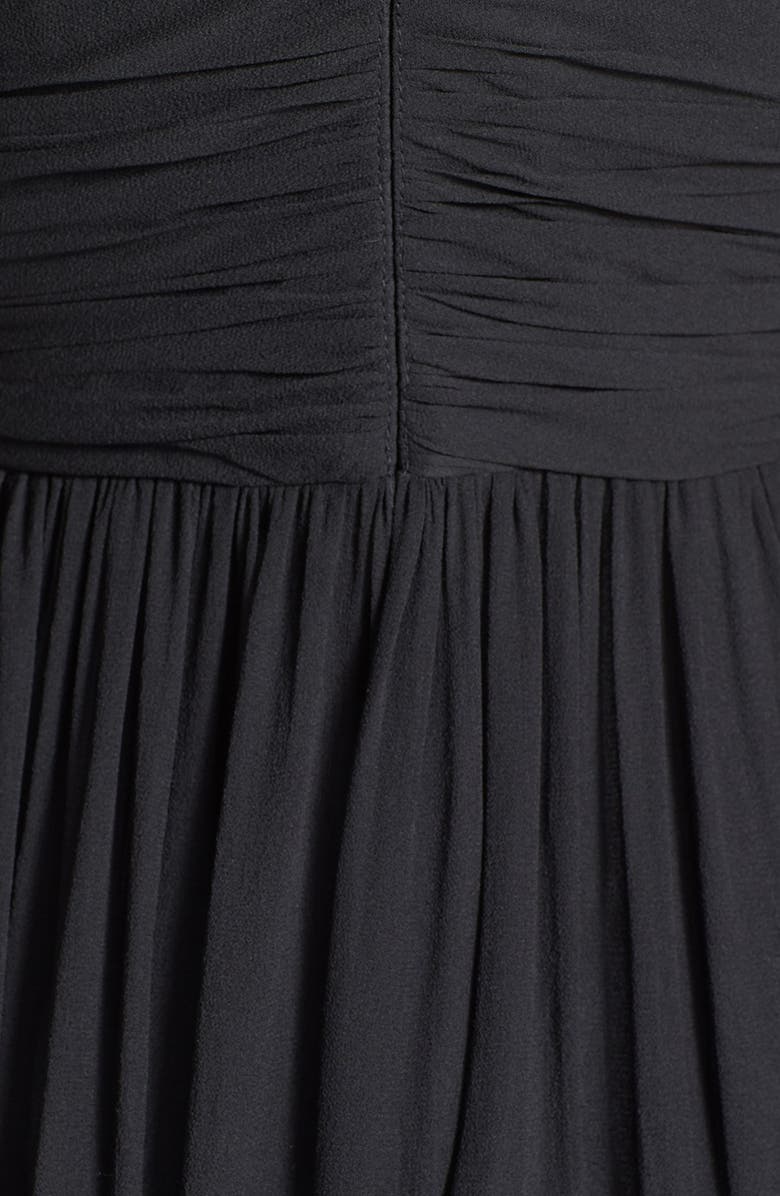 Donna Morgan 'Julie' Twist-Waist Silk Chiffon Gown, Alternate, color,