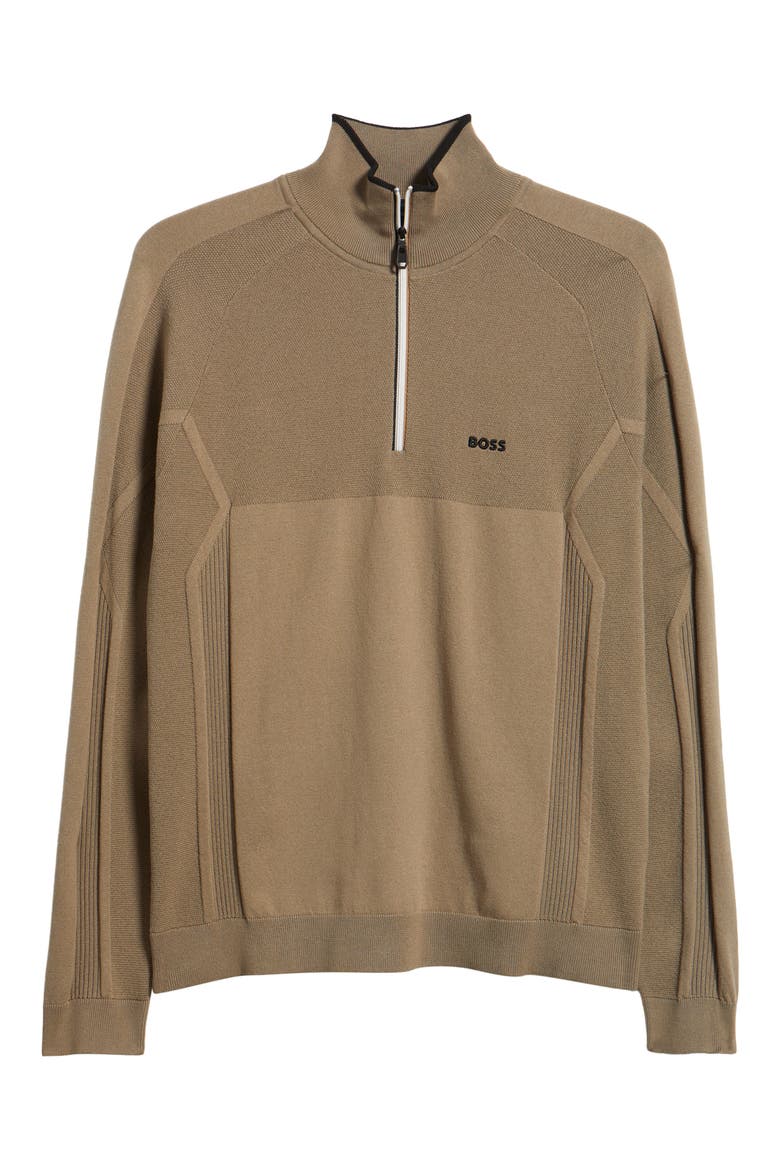 Hydro-X Water-Repellent Golf Half Zip Pullover, Alternate, color, LIGHT/ PASTEL GREEN