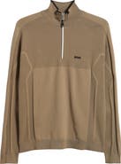 BOSS Hydro-X Water-Repellent Golf Half Zip Pullover