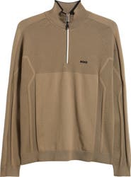 BOSS Hydro-X Water-Repellent Golf Half Zip Pullover