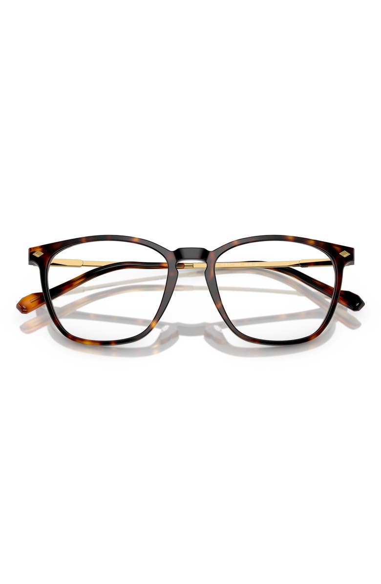 VOGUE 53mm Pillow Optical Glasses, Alternate, color, Dark Havana