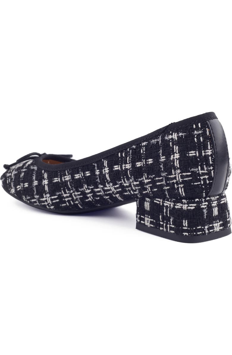 Me Too Juna Ballet Pump, Alternate, color, Black Grey Silver Textile