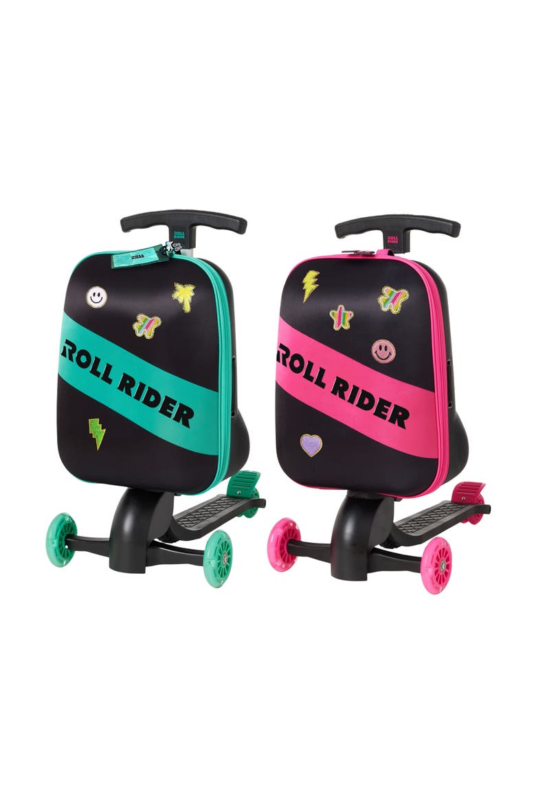 Softside Kids Scooter Suitcase, Alternate, color, Teal