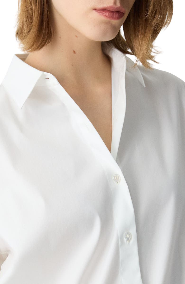 Theory Fixed Sleeve Cotton Blend Shirt, Alternate, color,